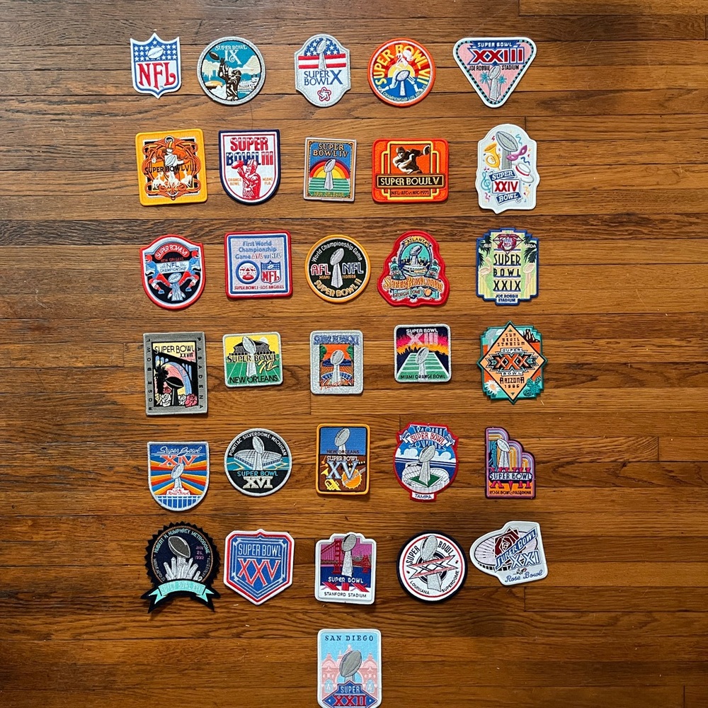 NFL Super Bowl Patch Collection - Multicolor